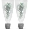 ASAB Heavy Duty Cold Frost Protection Plants Fleece Jacket Garden Plant Cover 2 Pack