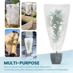 ASAB Heavy Duty Cold Frost Protection Plants Fleece Jacket Garden Plant Cover 2 Pack -Indoor Flower Pot 83809595 5