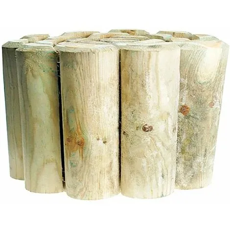 KINGFISHER Log Roll Lawn Edging - Medium - 9 Tall 3 KINGFISHER Log Roll Lawn Edging - Medium - 9 Tall