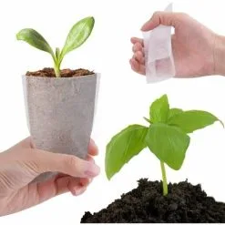 GTA 300pcs Non-woven Nursery Bags Biodegradable Plant Seedling Bags Culture Bags For Plants, Seeds, Garden And House, 3 Sizes -Indoor Flower Pot 85886230 3