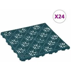 GTA Garden Tiles 24 Pcs Green 29x29 Cm