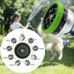TUMALAGIA Garden Hose Nozzle Heavy Duty Spray 9 Adjustable Modes Metal Garden Hose Sprayer -Indoor Flower Pot 86607505 5