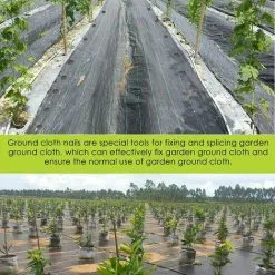 ERHOPE 60 Pack Ground Stakes Anchor Ground Stake With Barb Extra Strong Black Plastic Landscape Weed Cloth For Weed Cloth Securing - 10 ERHOPE 60 Pack Ground Stakes Anchor Ground Stake With Barb Extra Strong Black Plastic Landscape Weed Cloth For Weed Cloth Securing - -Indoor Flower Pot 87597754 4