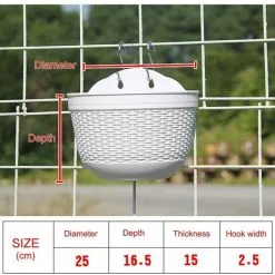 ERHOPE Self-Watering Hanging Planter Pot With Water Reservoir For Wall Or Garden Decoration 25 X 16.5 X 15 Cm,Brown 9 ERHOPE Self-Watering Hanging Planter Pot With Water Reservoir For Wall Or Garden Decoration 25 X 16.5 X 15 Cm,Brown -Indoor Flower Pot 87621372 3