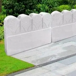 ERHOPE 1pc Garden Edging Mold Plastic DIY Flowerbed Mold Concrete Brick Edging Block Mold Decoration For Lawn Yard -Indoor Flower Pot 87649892 3