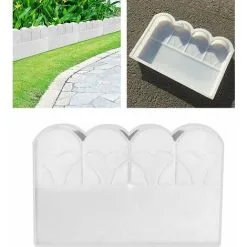ERHOPE 1pc Garden Edging Mold Plastic DIY Flowerbed Mold Concrete Brick Edging Block Mold Decoration For Lawn Yard -Indoor Flower Pot 87649892 5