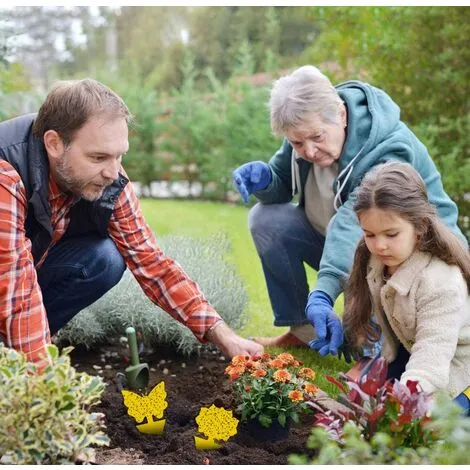 RHAFAYRE 48Pcs Plug-in Fly Trap Yellow Plates Yellow Sticker Plant Protector Against Aphids, Leaf Flies And Vermin, Ideal For Plants On The Balcony Or In The Garden 7 RHAFAYRE 48Pcs Plug-in Fly Trap Yellow Plates Yellow Sticker Plant Protector Against Aphids, Leaf Flies And Vermin, Ideal For Plants On The Balcony Or In The Garden - Image 5