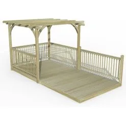 Forest & Garden 8’ X 16’ Forest Pergola Decking Kit No. 10 (2.4m X 4.8m)