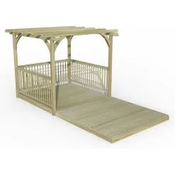 Forest & Garden 8’ X 16’ Forest Pergola Decking Kit No. 9 (2.4m X 4.8m)