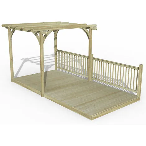 Forest & Garden 8’ X 16’ Forest Pergola Decking Kit No. 2 (2.4m X 4.8m) 3 Forest & Garden 8’ X 16’ Forest Pergola Decking Kit No. 2 (2.4m X 4.8m)