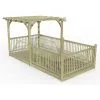 Forest & Garden 8’ X 16’ Forest Pergola Decking Kit No. 13 (2.4m X 4.8m) -Indoor Flower Pot 89367439 1