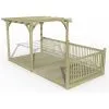 Forest & Garden 8’ X 16’ Forest Pergola Decking Kit No. 7 (2.4m X 4.8m) -Indoor Flower Pot 89367440 1