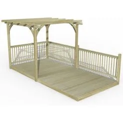 Forest & Garden 8’ X 16’ Forest Pergola Decking Kit No. 6 (2.4m X 4.8m)
