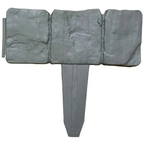 BOED 10 Pieces Lawn Edging Pebble Effect Plastic Hammer In Plant Lawn Border Support Structure Dark Grey 5 BOED 10 Pieces Lawn Edging Pebble Effect Plastic Hammer In Plant Lawn Border Support Structure Dark Grey - Image 3