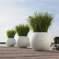 Planter PURO Color 50 ALL-IN-ONE Diameter 49 Cm White LECHUZA -Indoor Flower Pot 91075576 4