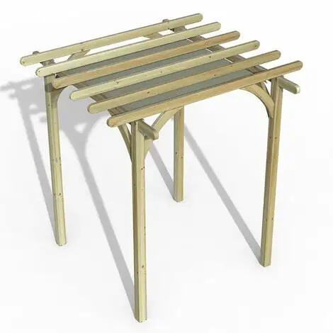 Forest & Garden Forest Ultima Wooden Garden Pergola With Retractable Canopy 8' X 8' 3 Forest & Garden Forest Ultima Wooden Garden Pergola With Retractable Canopy 8' X 8'