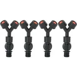 DECKON Atomizing Nozzle Spray Head Double Nozzle Anti-drip Sprayer Nozzle Accessory For Agricultural Electric Knapsack Sprayer4pcs G3/8 Dn10