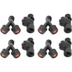 DECKON Atomizing Nozzle Spray Head Double Nozzle Anti-drip Sprayer Nozzle Accessory For Agricultural Electric Knapsack Sprayer4pcs G3/8 Dn10 -Indoor Flower Pot 91417810 3