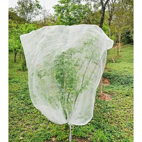 SWYEOOT Fruit Tree Netting 1.8m X 1.8m, Plant Insect Netting, Fine Mesh Insect Netting With Drawstring, Anti Bird Netting For Protection Fruit Tree, Tree 3 SWYEOOT Fruit Tree Netting 1.8m X 1.8m, Plant Insect Netting, Fine Mesh Insect Netting With Drawstring, Anti Bird Netting For Protection Fruit Tree, Tree