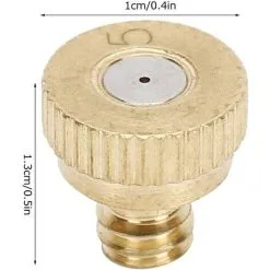 SWYEOOT 10pcs Brass Mist Nozzle, Brass Low Pressure Atomizing Sprayer Nozzle Sprinkle Water Misting, 0.5mm 10 SWYEOOT 10pcs Brass Mist Nozzle, Brass Low Pressure Atomizing Sprayer Nozzle Sprinkle Water Misting, 0.5mm -Indoor Flower Pot 92333234 4