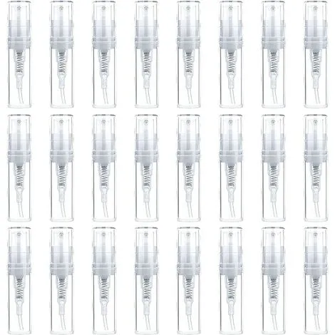 FUHUIDATRADING Set Of 50 Clear Plastic Spray Bottles 2ml For Perfumes And Cosmetics 3 FUHUIDATRADING Set Of 50 Clear Plastic Spray Bottles 2ml For Perfumes And Cosmetics