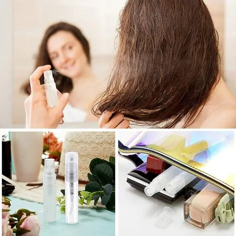 FUHUIDATRADING Set Of 50 Clear Plastic Spray Bottles 2ml For Perfumes And Cosmetics 5 FUHUIDATRADING Set Of 50 Clear Plastic Spray Bottles 2ml For Perfumes And Cosmetics - Image 3