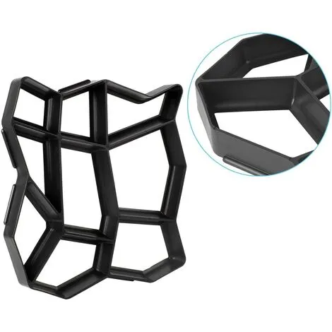 FUHUIDATRADING Walkway Paving Mold Cobblestone Mold Paving Casting Walkway/Springboard Formwork Mold, 42.5 X 42.5 X 4cm 4 FUHUIDATRADING Walkway Paving Mold Cobblestone Mold Paving Casting Walkway/Springboard Formwork Mold, 42.5 X 42.5 X 4cm - Image 2