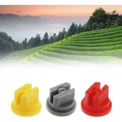 XINUY 6 Pack 110 Degree Flat Fan Shape Assorted Spray Nozzle 0.15-0.6mm Weed Killer Spray Nozzles -Indoor Flower Pot 93508877 4