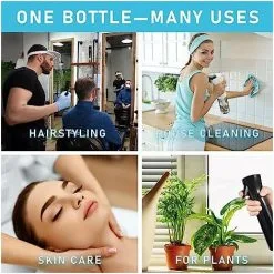 XINUY Hair Spray Bottle, Refillable Water Spray Bottle, Continuous Pressurized Mist Sprayers, Empty Mist Spray Bottle For Hairdressing, Skin Care, Pet Shower, Plants, Ironing And Cleaning (2 Pack) 200ml) -Indoor Flower Pot 93517362 3