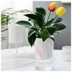 TUMALAGIA Self-watering Flowerpot - Ceramic - Double Layer - Creative - For Indoors And Outdoors ， A -Indoor Flower Pot 93872499 5