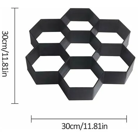 TUMALAGIA Plastic Flooring Mold Paving Mold, Medium Concrete Molds Stones, Stepping Stone 4 TUMALAGIA Plastic Flooring Mold Paving Mold, Medium Concrete Molds Stones, Stepping Stone - Image 2