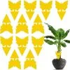 NAXUNNN 12 Pack Fruit Fly Traps, Double-sided Sticky Fungus Gnat Killer Yellow Insect Catcher Sticky Bug Insect Killer For Houseplant Fly Insect Control Indoor And Outdoor 1 NAXUNNN 12 Pack Fruit Fly Traps, Double-sided Sticky Fungus Gnat Killer Yellow Insect Catcher Sticky Bug Insect Killer For Houseplant Fly Insect Control Indoor And Outdoor -Indoor Flower Pot 93936963 1