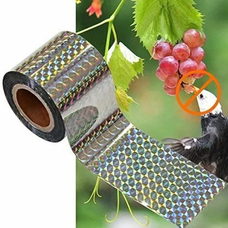NICEONE 4.8cm80M Bird Control Tape Double-sided Pigeon Control Tape Double-sided Bird Control Tape Repelling Birds Holographic Glowing To Scare Birds And Birds 6 NICEONE 4.8cm80M Bird Control Tape Double-sided Pigeon Control Tape Double-sided Bird Control Tape Repelling Birds Holographic Glowing To Scare Birds And Birds - Image 4