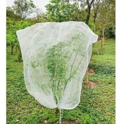HEGUYEY Fruit Tree Netting 1.8m X 1.8m, Plant Insect Netting, Fine Mesh Insect Netting With Drawstring, Anti Bird Netting For Protection Fruit Tree, Tree