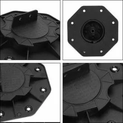 TUMALAGIA Pedestal Bearing 10 Pieces, Height-adjustable 18MM-30MM For Terrace Boards Outside, Plastic Adjustable Foot Terrace, Aluminum And Wood, Terrace Bearing, Adjustable, Terrace Slabs, Terrace Tiles -Indoor Flower Pot 95581823 3