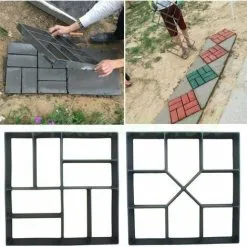 GTA Plastic 40 X 40 Cm For Garden Paving Mold Deck Driveway Patio Concrete Sidewalk Cement Reusable Paving Mold DIY Formwork Mold 11 GTA Plastic 40 X 40 Cm For Garden Paving Mold Deck Driveway Patio Concrete Sidewalk Cement Reusable Paving Mold DIY Formwork Mold -Indoor Flower Pot 95646709 5