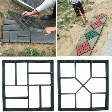 GTA Plastic 40 X 40 Cm For Garden Paving Mold Deck Driveway Patio Concrete Sidewalk Cement Reusable Paving Mold DIY Formwork Mold 7 GTA Plastic 40 X 40 Cm For Garden Paving Mold Deck Driveway Patio Concrete Sidewalk Cement Reusable Paving Mold DIY Formwork Mold - Image 5