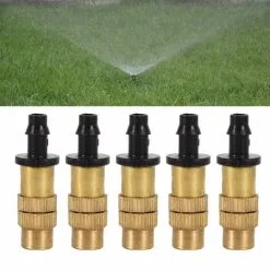 PRÉNFLE 5Pcs Adjustable Irrigation Sprinklers Copper Brass Spray Misting Nozzle Watering Drippers For Garden Lawn Greenhouse 7 PRÉNFLE 5Pcs Adjustable Irrigation Sprinklers Copper Brass Spray Misting Nozzle Watering Drippers For Garden Lawn Greenhouse -Indoor Flower Pot 95966042 3