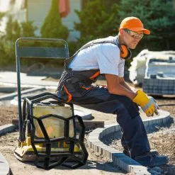 Relaxdays 2 X Paving Mould, 9 Chambers, HxWxD: 4 X 42 X 42 Cm, Painting Stones, Garden Treads, Concrete Pouring Shaper, Black -Indoor Flower Pot 96011435 3