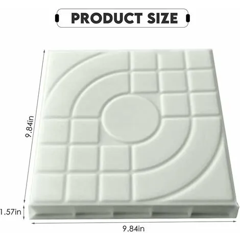 Soleil Paver Mold For Brick, Concrete, Stone, Square, For Slabs, Garden, Lawn, Pavers, Driveways, Road Paths, 25 X 25 Cm 4 Soleil Paver Mold For Brick, Concrete, Stone, Square, For Slabs, Garden, Lawn, Pavers, Driveways, Road Paths, 25 X 25 Cm - Image 2