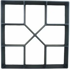 Soleil 40x40cm Plastic Paving Mold For Garden, Deck, Driveway, Patio, Sidewalk, Concrete, Cement, Reusable Paving Mold, DIY Formwork Mold