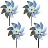 Soleil Bird Scarer Decoration Garden Spike Anti Pigeon Bird Deterrent Reflective Windmill For Protecting Garden, Orchard And Courtyard (Set Of 4)， -Indoor Flower Pot 97453709 1