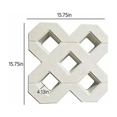 PENY Paving Mold, DIY Concrete Slab Mold Square Garden Plastic Concrete Path Paving Brick Propylene Pavement Mold Walkway Garden Buildings Accessories Concrete Mold (40X40CM) 4 PENY Paving Mold, DIY Concrete Slab Mold Square Garden Plastic Concrete Path Paving Brick Propylene Pavement Mold Walkway Garden Buildings Accessories Concrete Mold (40X40CM) - Image 2