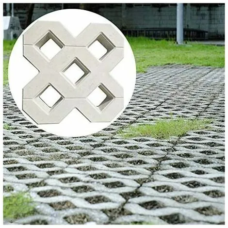PENY Paving Mold, DIY Concrete Slab Mold Square Garden Plastic Concrete Path Paving Brick Propylene Pavement Mold Walkway Garden Buildings Accessories Concrete Mold (40X40CM) 6 PENY Paving Mold, DIY Concrete Slab Mold Square Garden Plastic Concrete Path Paving Brick Propylene Pavement Mold Walkway Garden Buildings Accessories Concrete Mold (40X40CM) - Image 4