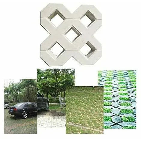 PENY Paving Mold, DIY Concrete Slab Mold Square Garden Plastic Concrete Path Paving Brick Propylene Pavement Mold Walkway Garden Buildings Accessories Concrete Mold (40X40CM) 7 PENY Paving Mold, DIY Concrete Slab Mold Square Garden Plastic Concrete Path Paving Brick Propylene Pavement Mold Walkway Garden Buildings Accessories Concrete Mold (40X40CM) - Image 5