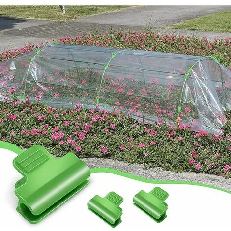 PENY Cover Row Films, Greenhouse Clip, Greenhouse Film Clip, Cover Row Film Greenhouse, Clip Hoop Plastic Net Tunnel 41cm 30Pcs Green 4 PENY Cover Row Films, Greenhouse Clip, Greenhouse Film Clip, Cover Row Film Greenhouse, Clip Hoop Plastic Net Tunnel 41cm 30Pcs Green - Image 2