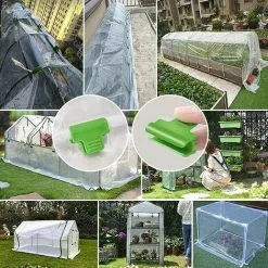 PENY Cover Row Films, Greenhouse Clip, Greenhouse Film Clip, Cover Row Film Greenhouse, Clip Hoop Plastic Net Tunnel 41cm 30Pcs Green 11 PENY Cover Row Films, Greenhouse Clip, Greenhouse Film Clip, Cover Row Film Greenhouse, Clip Hoop Plastic Net Tunnel 41cm 30Pcs Green -Indoor Flower Pot 97815127 5