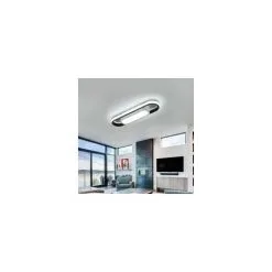 WENH Modern LED Ceiling Light, 24W 1800LM Rectangular Ceiling Light, Cool White Light 6000K Acrylic Ceiling Lamp For Living Room, Bedroom, Kitchen, Hallway, Studio [Energy Class E] -Indoor Flower Pot 98422103 3