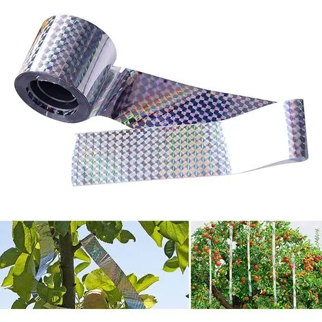 Bird Repellent Tape, 4.8cm X 80m Holographic Bird Tape To Keep Away Pigeons, Ducks, Crows Reflective Tape 3 Bird Repellent Tape, 4.8cm X 80m Holographic Bird Tape To Keep Away Pigeons, Ducks, Crows Reflective Tape