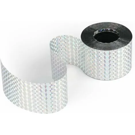 Way Holographic Tape For Birds, 4.8CM80M Double Sided Reflective Tape For Birds, Anti Pigeon Birds Reflective Belt, Bird Scare Tape For Gardens, Orchards 3 Way Holographic Tape For Birds, 4.8CM80M Double Sided Reflective Tape For Birds, Anti Pigeon Birds Reflective Belt, Bird Scare Tape For Gardens, Orchards